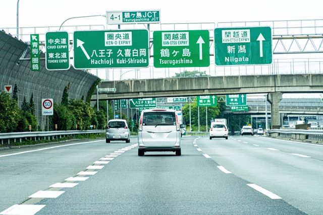 関越道の道路